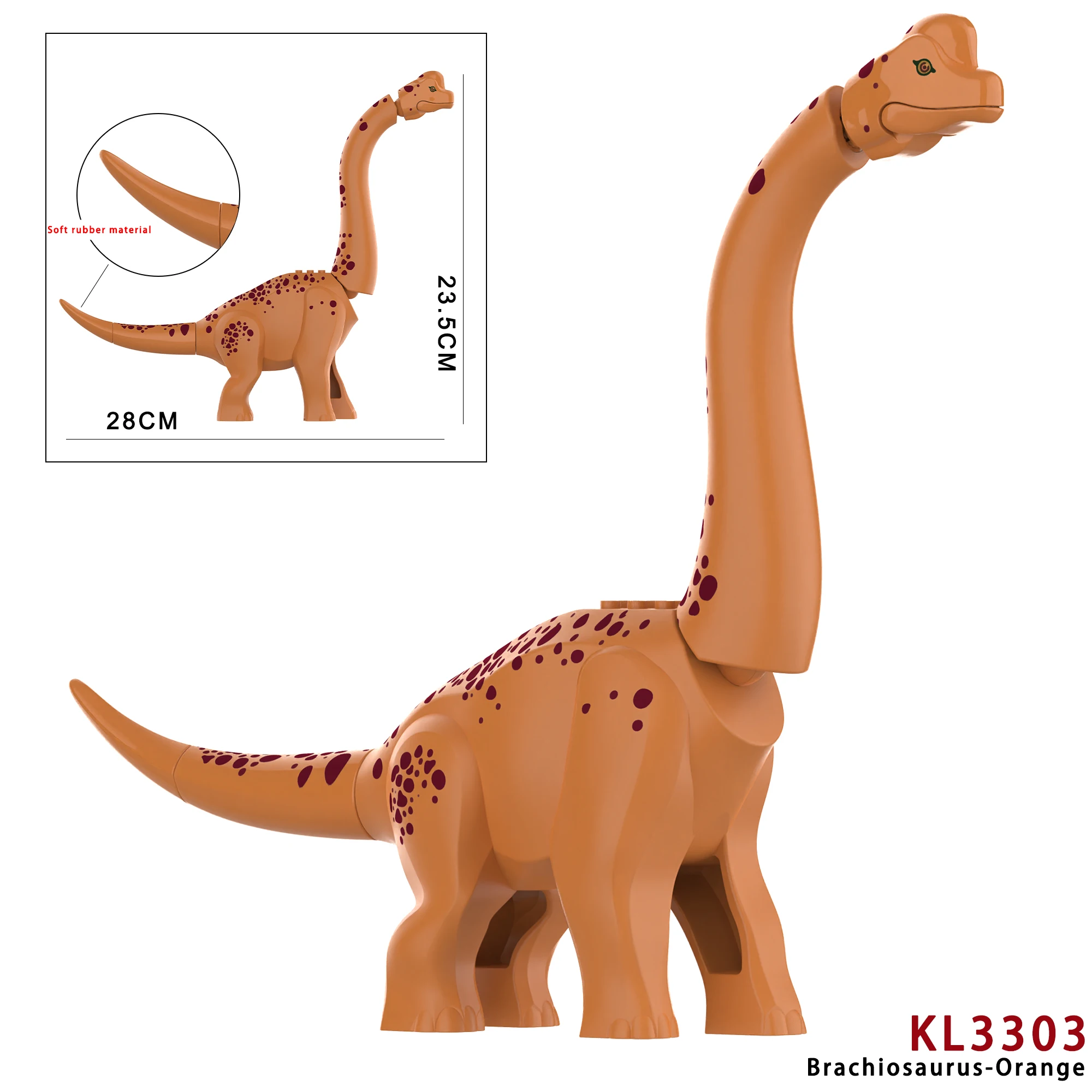 MOC Jurajski Dino World szary brachiosaurus zestawy do budowania śruby cegły dinozaury figurki parkowe zabawki prezenty dla dzieci