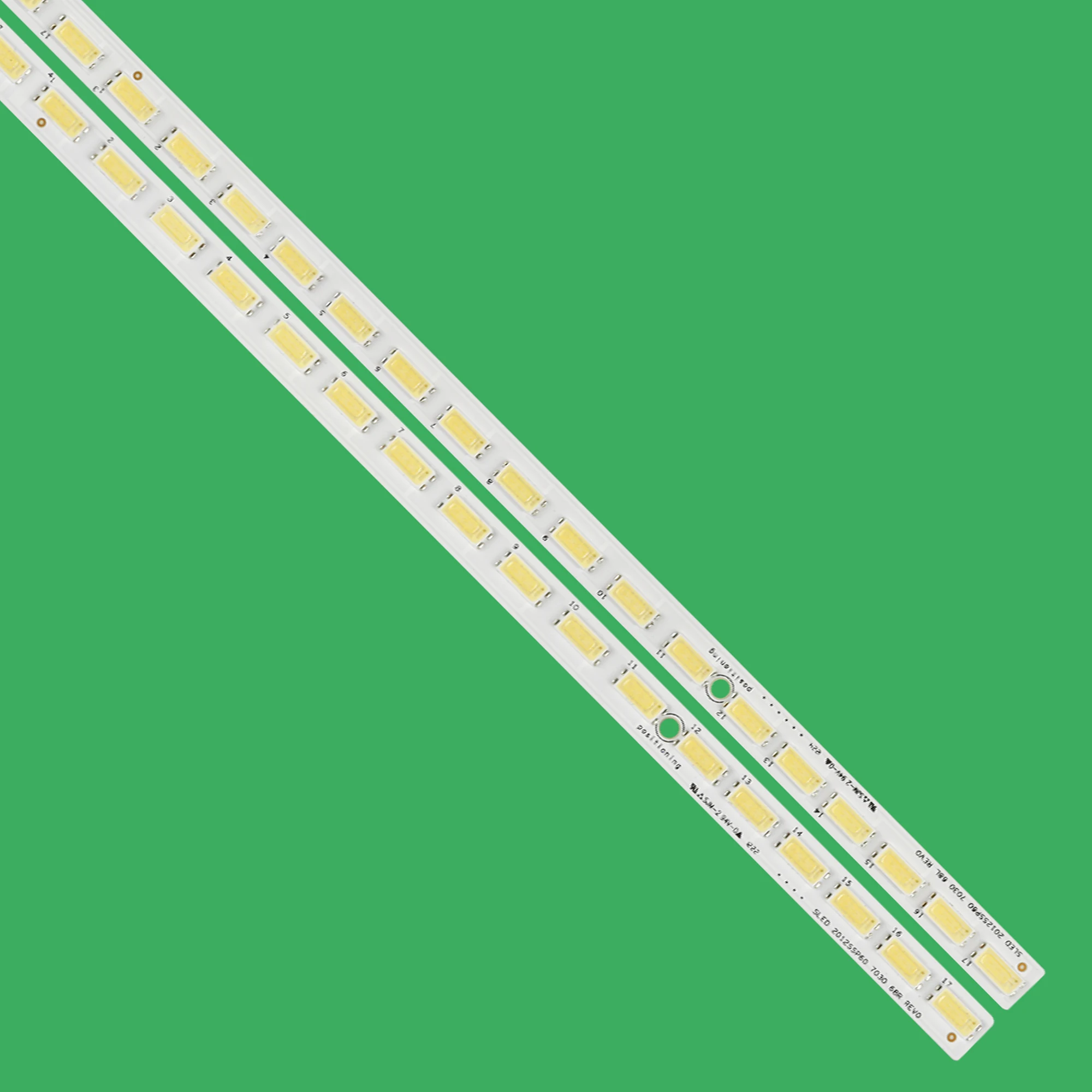 Imagem -02 - Led Backlight Lamp Strip 68l 68r 7030 Innotek 7030pkg 68ea r L-tyre Le60a5000 Klv60ex640 676 mm 68leds 2012ssp60 68l tv