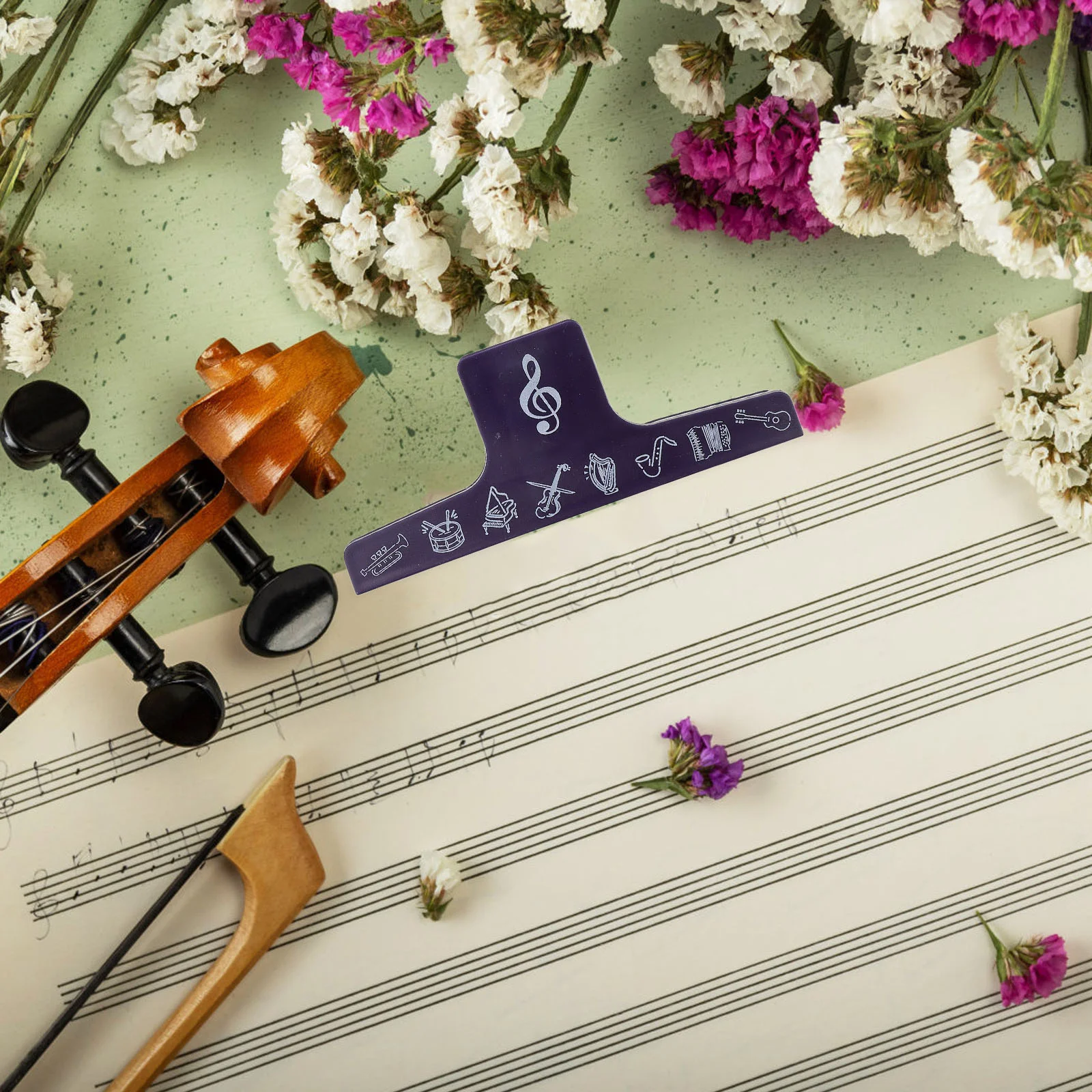

Sheet Music Clip Fancy Musical Score Strong Clips High Quality Synthetic Plastic