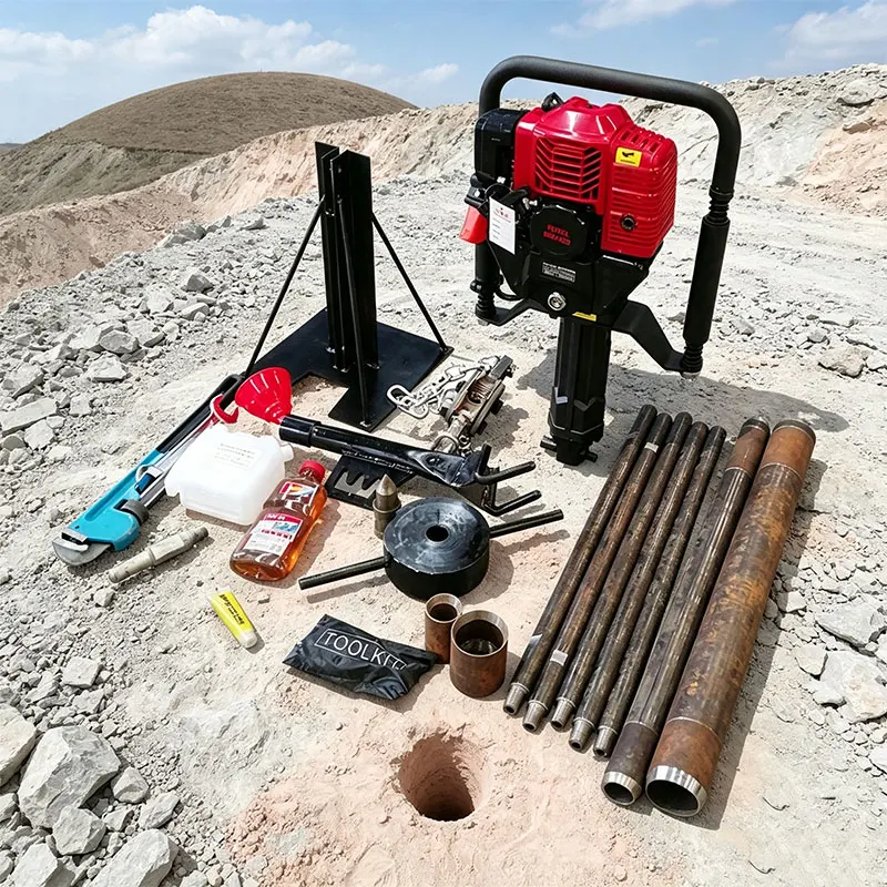 Customized Diesel Petrol Core Drill Rig 15M Soil Rock Concrete Sampler One-Man Transport Quick Setup Versatile