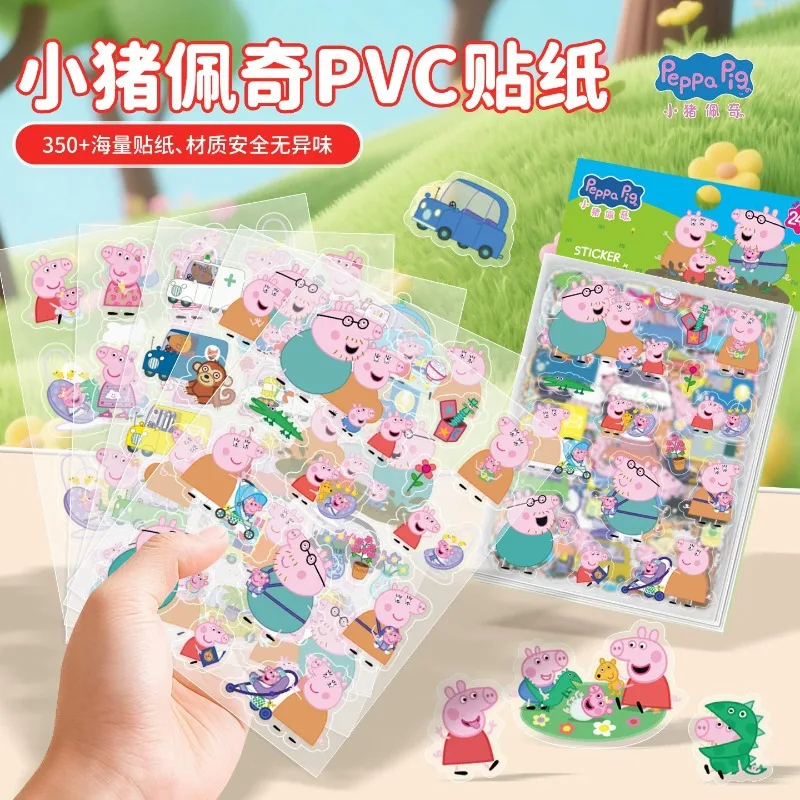 Peppa Pig 3D Bubble Cartoon Stickers for Boys Girls Kindergarten Reward Water Cup Notebook Sticker view 2