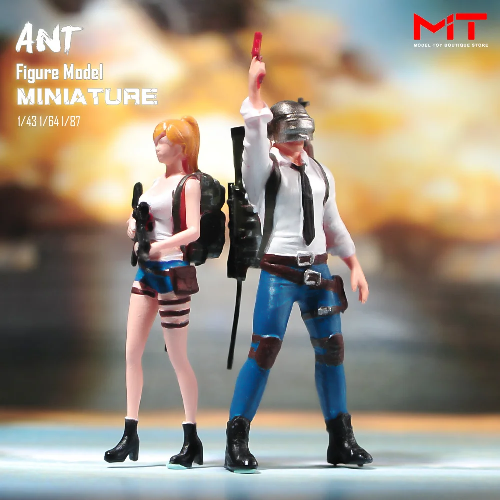 Miniatures Figurine 1/87 1/64 1/43 1/24  Game Characters Army Male Female Scene Painted/Unpainted Figures Model Creative Props