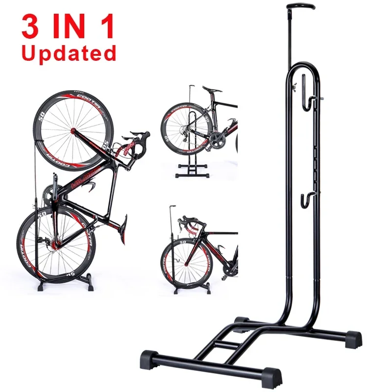 Vertical and Horizontal Bicycle Stand Indoor Bike Storage Parking Stand for 24-29 