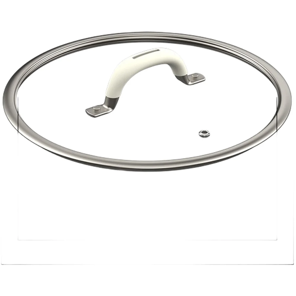 

Heat Resistant Tempered Glass Lid with Silicone Handle and Rust Resistant 304 Stainless Steel Edge for Pots Pans 1626cm