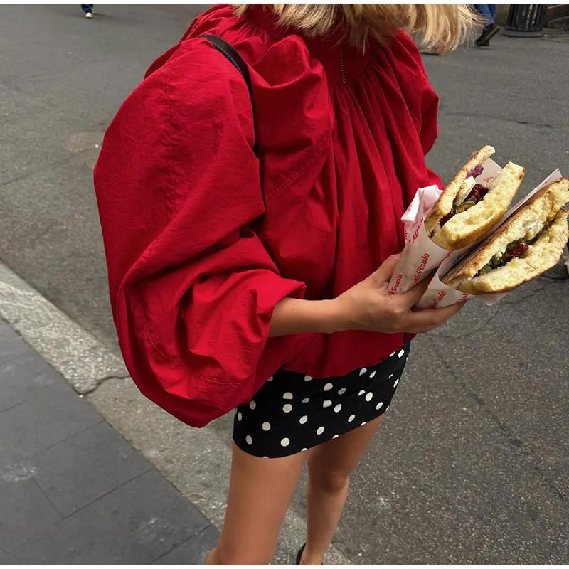 Rollkragen-Oversize-Cropped-Jacken für Damen, Street-Style, Lange Ärmel, Reißverschluss, Einfarbig, Locker Sitzende Mäntel, Schicke Damen-Oberbekleidung, Neuheiten – Detail 7