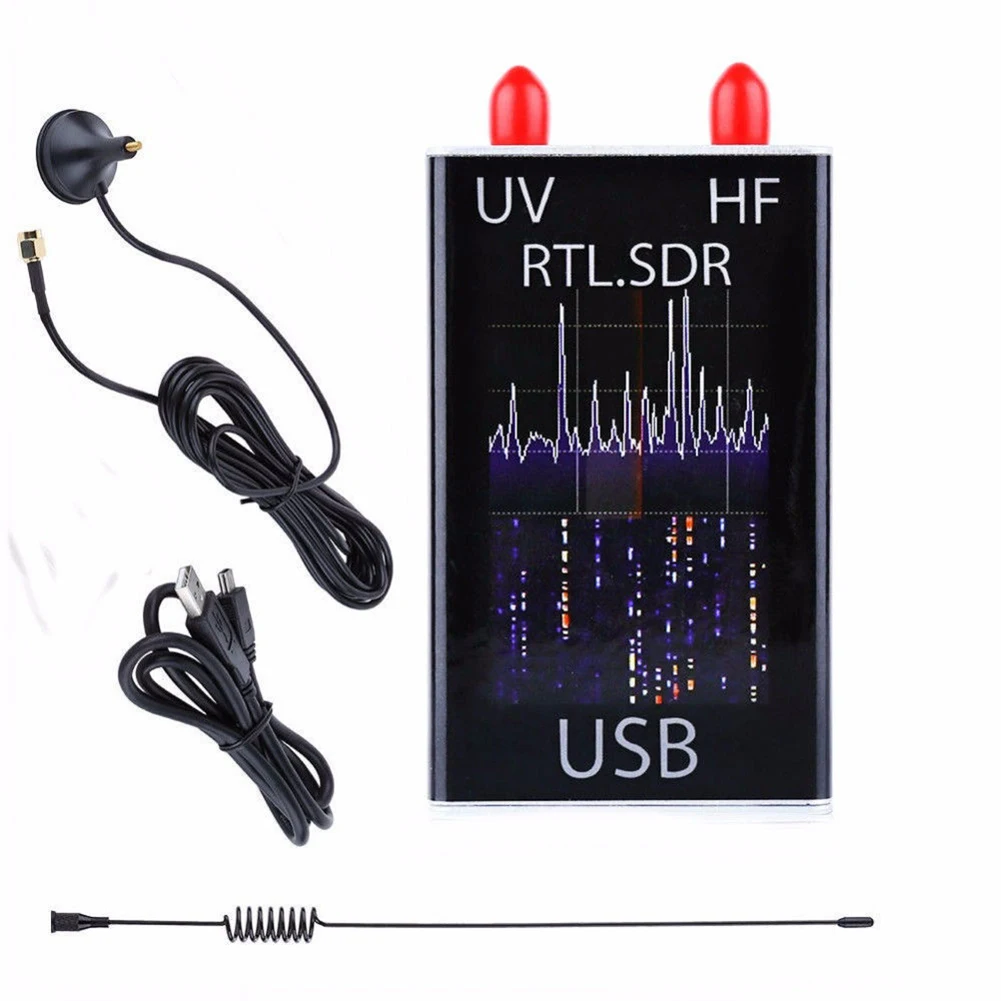 High Performance RTL2832U R820T2 USB Receiver Operating from 100KHz to 1766MHz for VHF UHF and Shortwave Bands