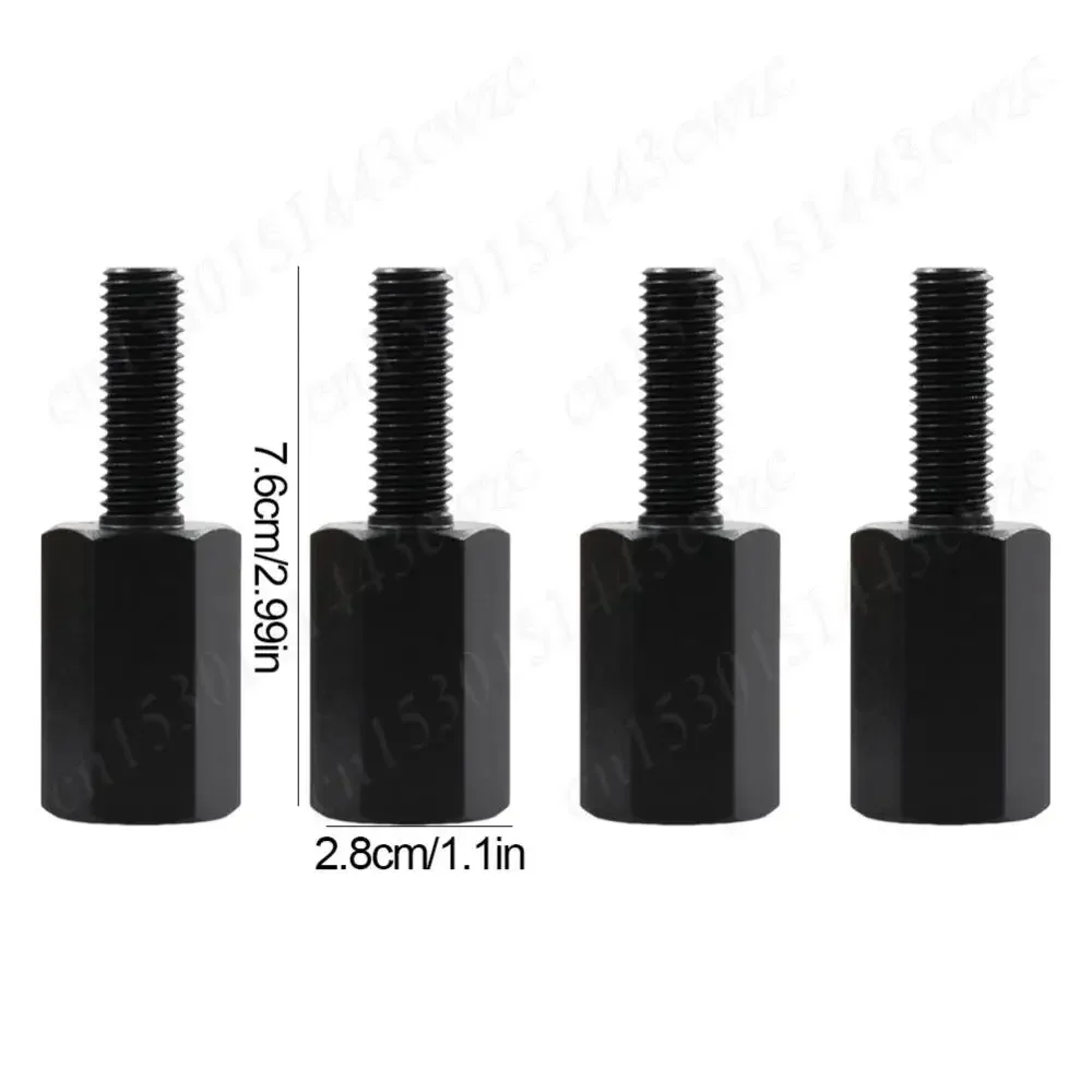 4-teiliges UTV-Sitz-Riser-Kit, Sitz-Lift-Up-Riser, schwarze Aluminium-Halterung, passend für Can Am Maverick X3 ATV-Sitz-Riser-Lift-Montagesatz