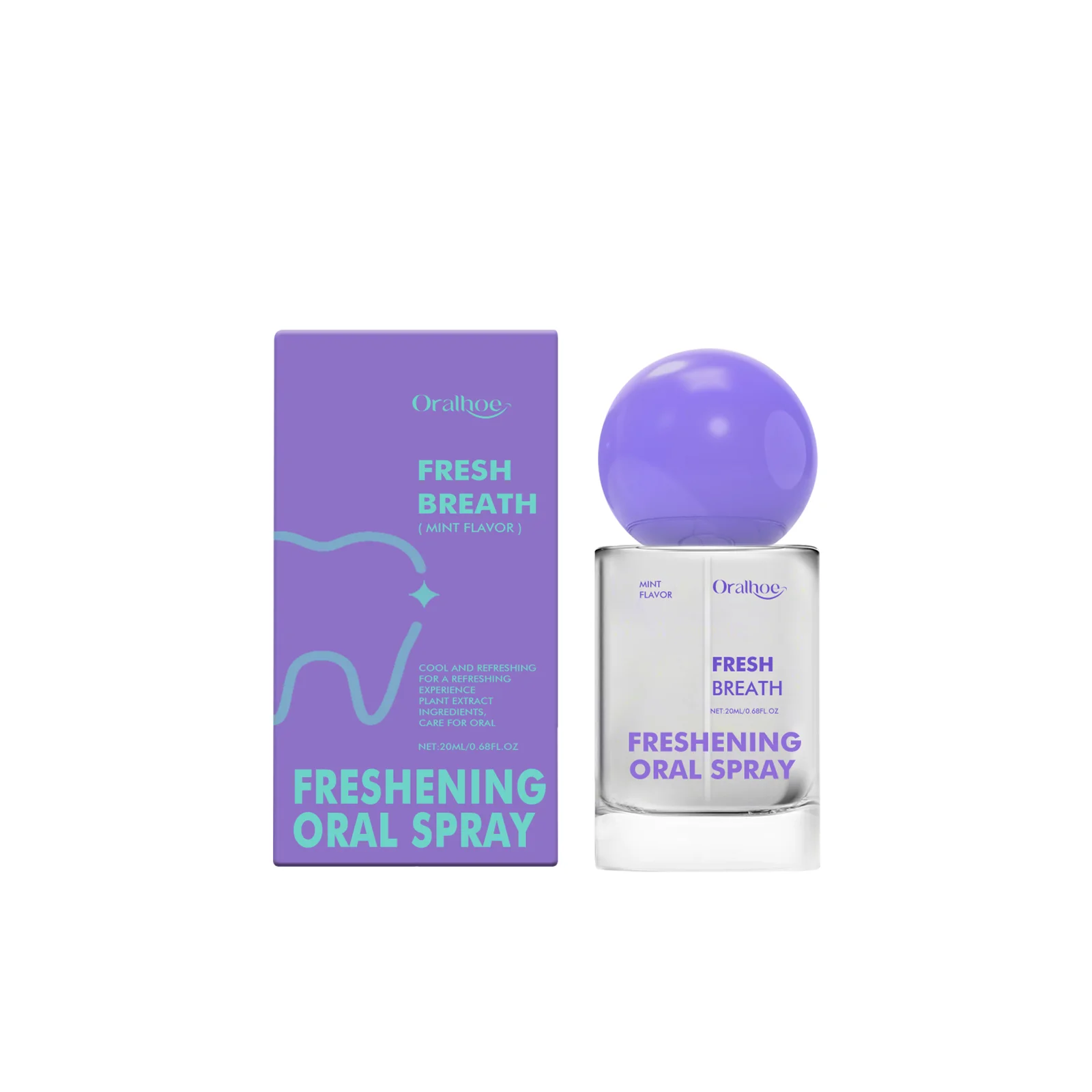 Breath Freshener Spray Removal Halitosis Plaque Stains Eliminates Bad Breath Lasting Freshening Portable Mint Flavor Oral Care
