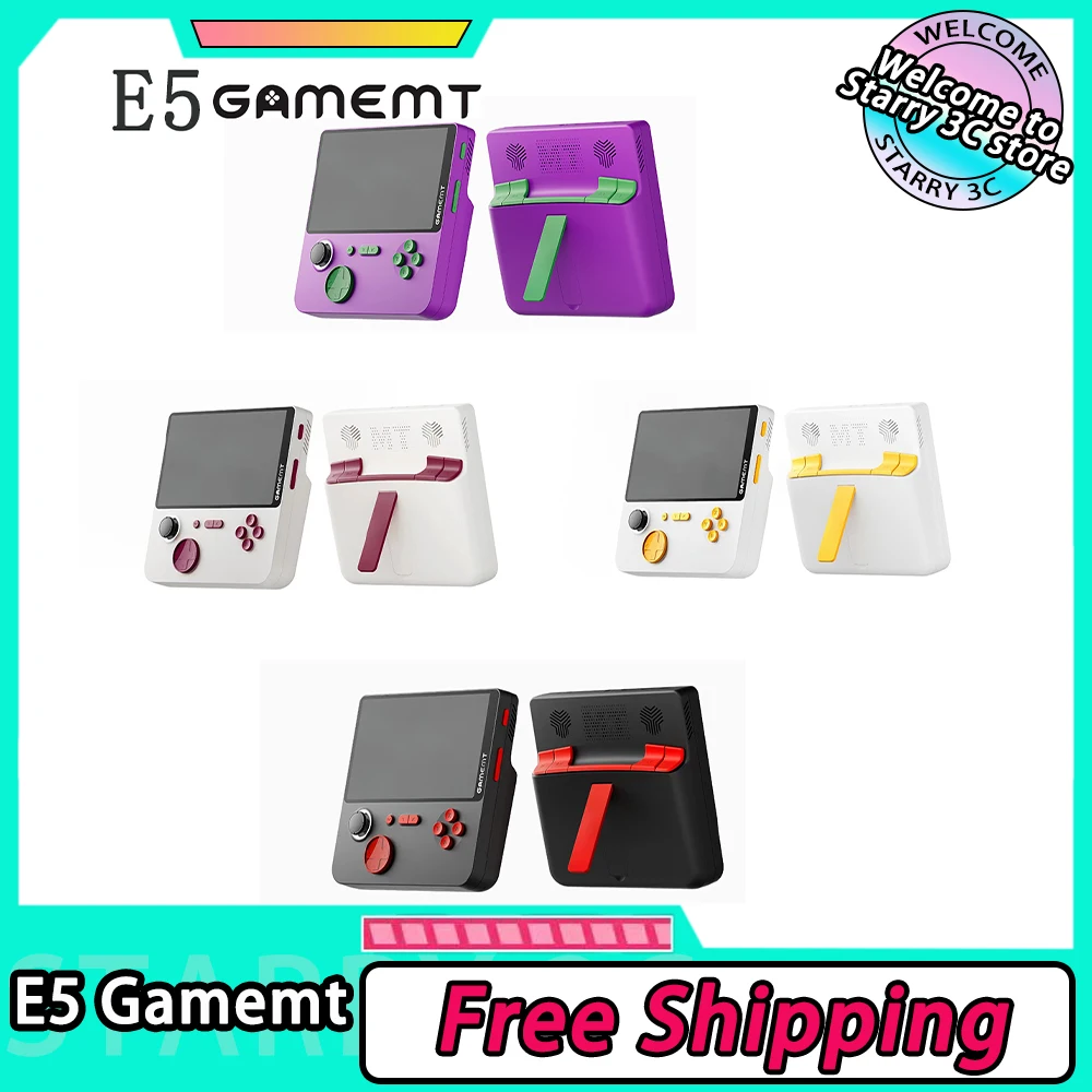 

GAMEMT E5 Handheld Game MachineE5Gamemt-Jerrymini New 5-Inch Ips Hd Big Screen With Bracket Charging Treasure 22w Fast Charging