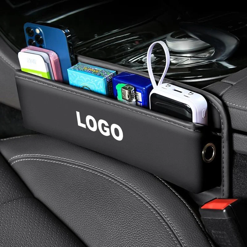 Car Special Seat Crevice Storage Box Seat Slit Catcher Organizer For Fiat 500 500C 2012 500X 500L Sport car accessories interior