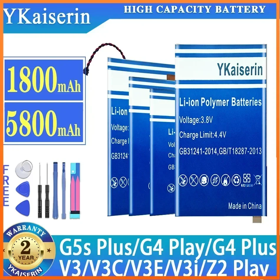 

Аккумулятор FB55 GA40 GK40 HG30 KR40 для Motorola Moto G4 G5s Plus/One Action Vision/V3 V3c V3E V3i/Z2 Play/Droid Turbo 2
