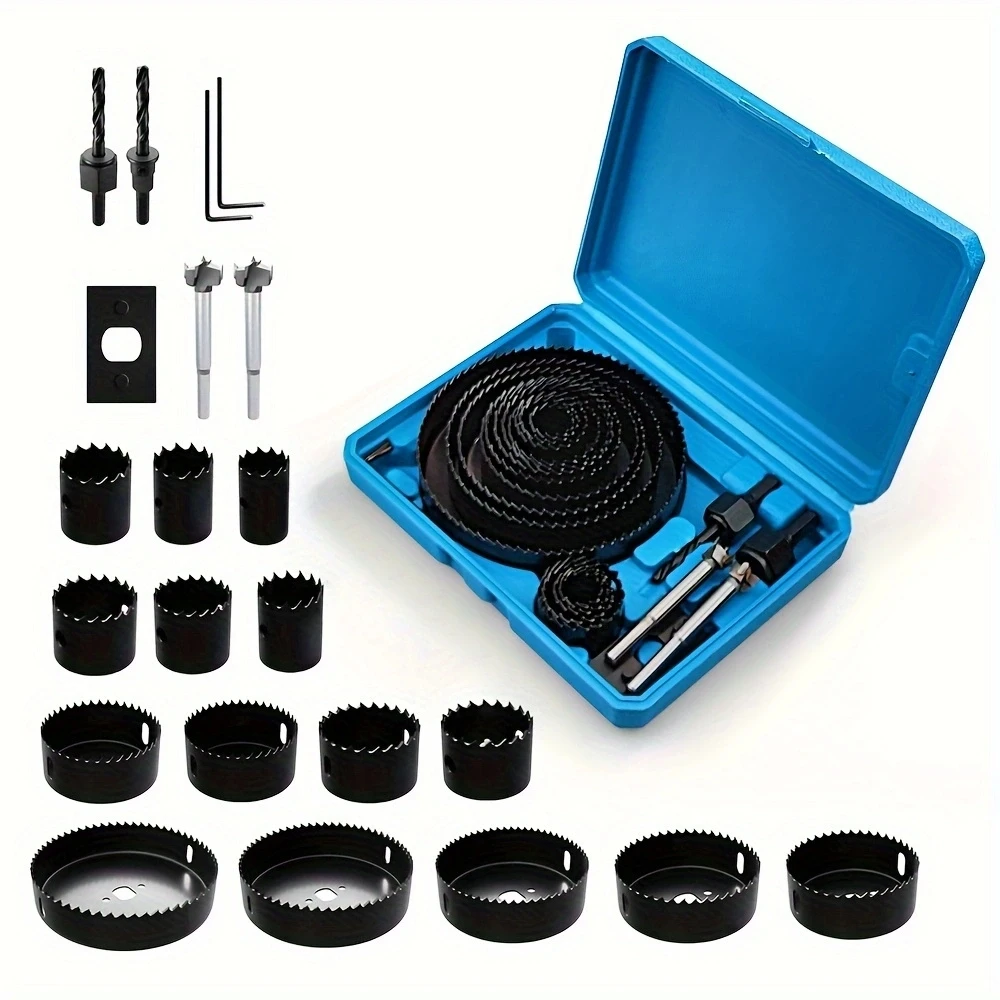 24pcs Hole Saw Set,with 15pcs 3/4