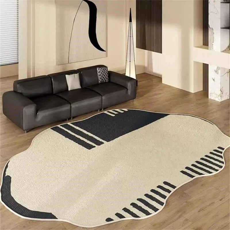 Living Room Carpet Non-slip Wear-resistant Floor Mat Irregular Minimalist Sofa Coffee Table Rug Bedroom Bedside Rugs Home Decor