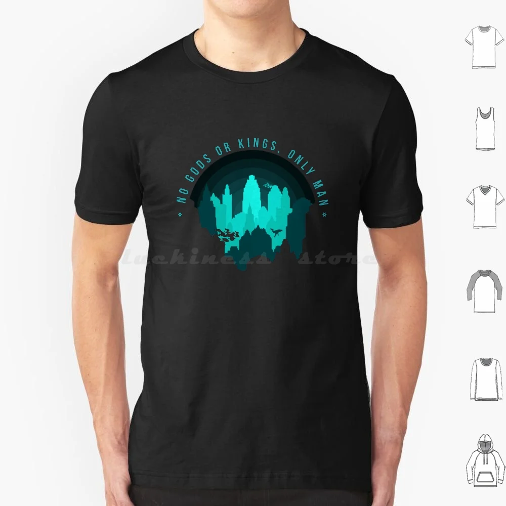 Camiseta No Gods No Kings Only Man-Rapture Bioshock, camiseta fresca de algodón 6xl, Bioshock Rapture Bioshock Infinite Big Daddy Little
