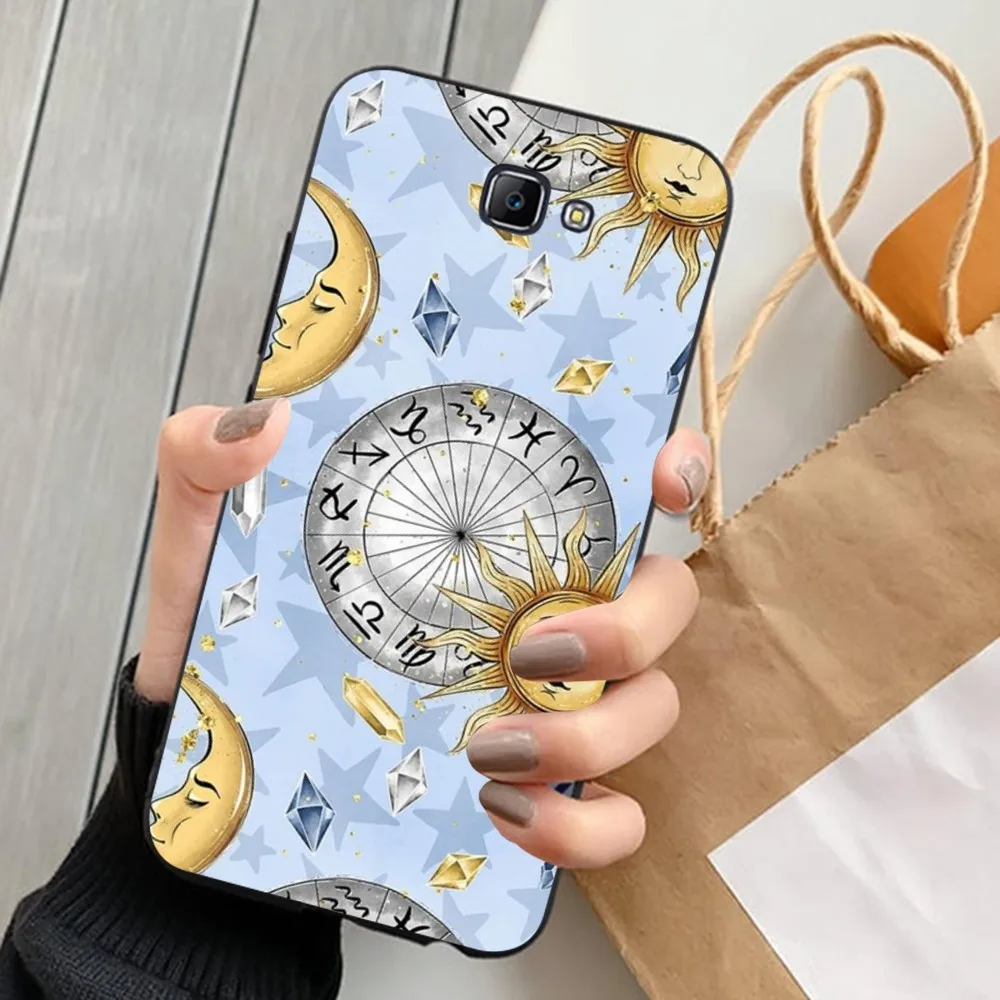 Suns Moons Clouds Astrological Phone Case For Samsung J 7 plus 7core J7 neo J6 plus prime J6 J4 J5 Mobile Cover