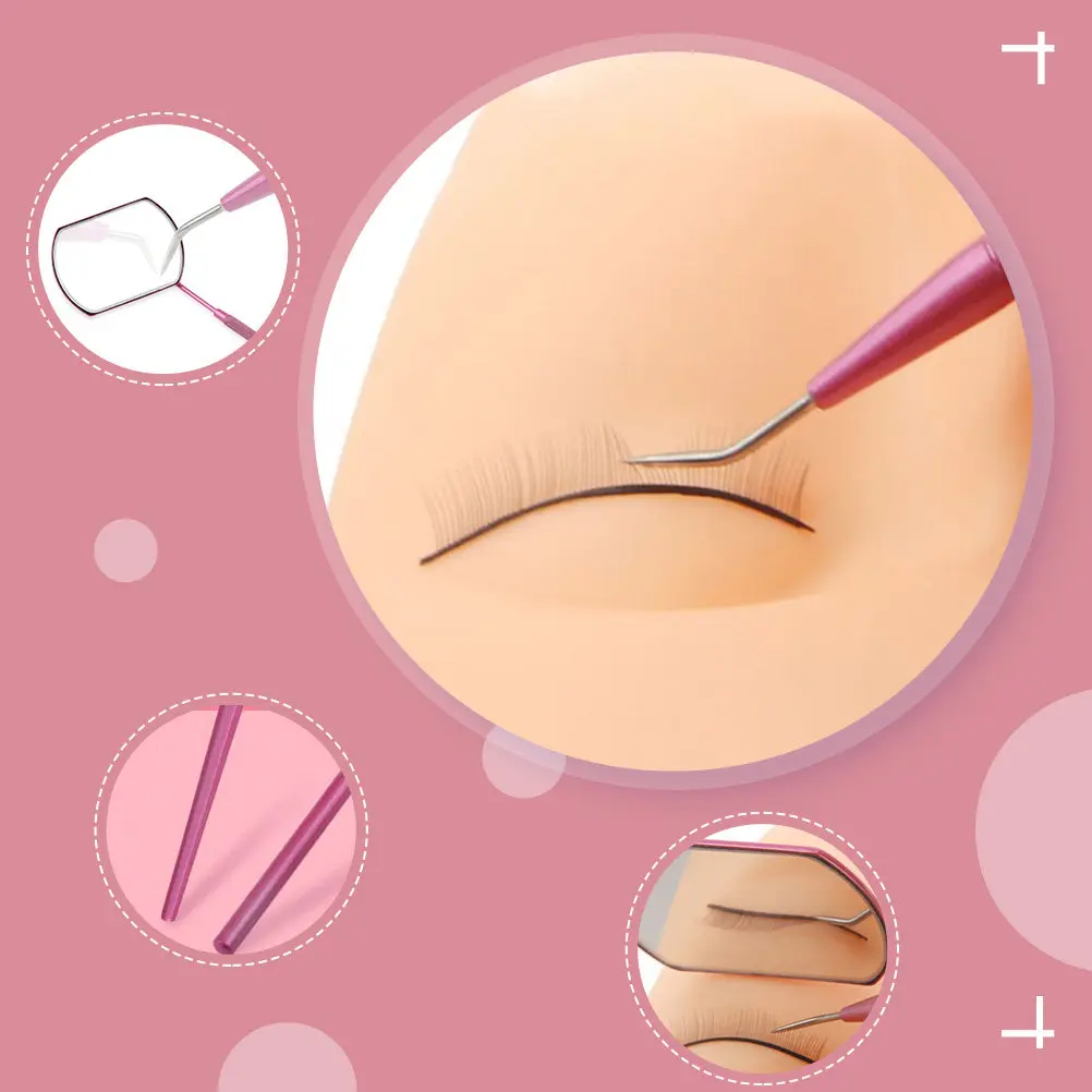 1Set Eyelash Pick Rod Extension Tool Set Premium Assistant for Salon Portable Eyelash Mirror Lash Grafting