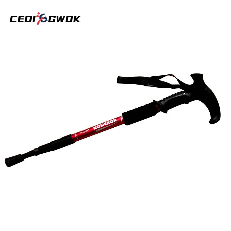 CEOI GWOK Trekking Poles Durable and Lightweight Trekking Poles with Shock Absorption and Adjustable Hand Grips Walking Stick