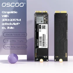 OSCOO NVMe PCIe Gen3.0*4 SSD for Macbook 2013-2017 Macbook Air A1465 A1466 A1398 A1419 A1418 SSD Internal Solid State Drive