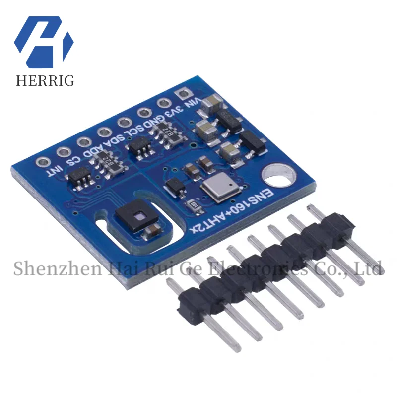 

Temperature and Humidity Sensor ENS160 AHT21 Carbon Dioxide CO2 eCO2 TVOC Air Quality Module