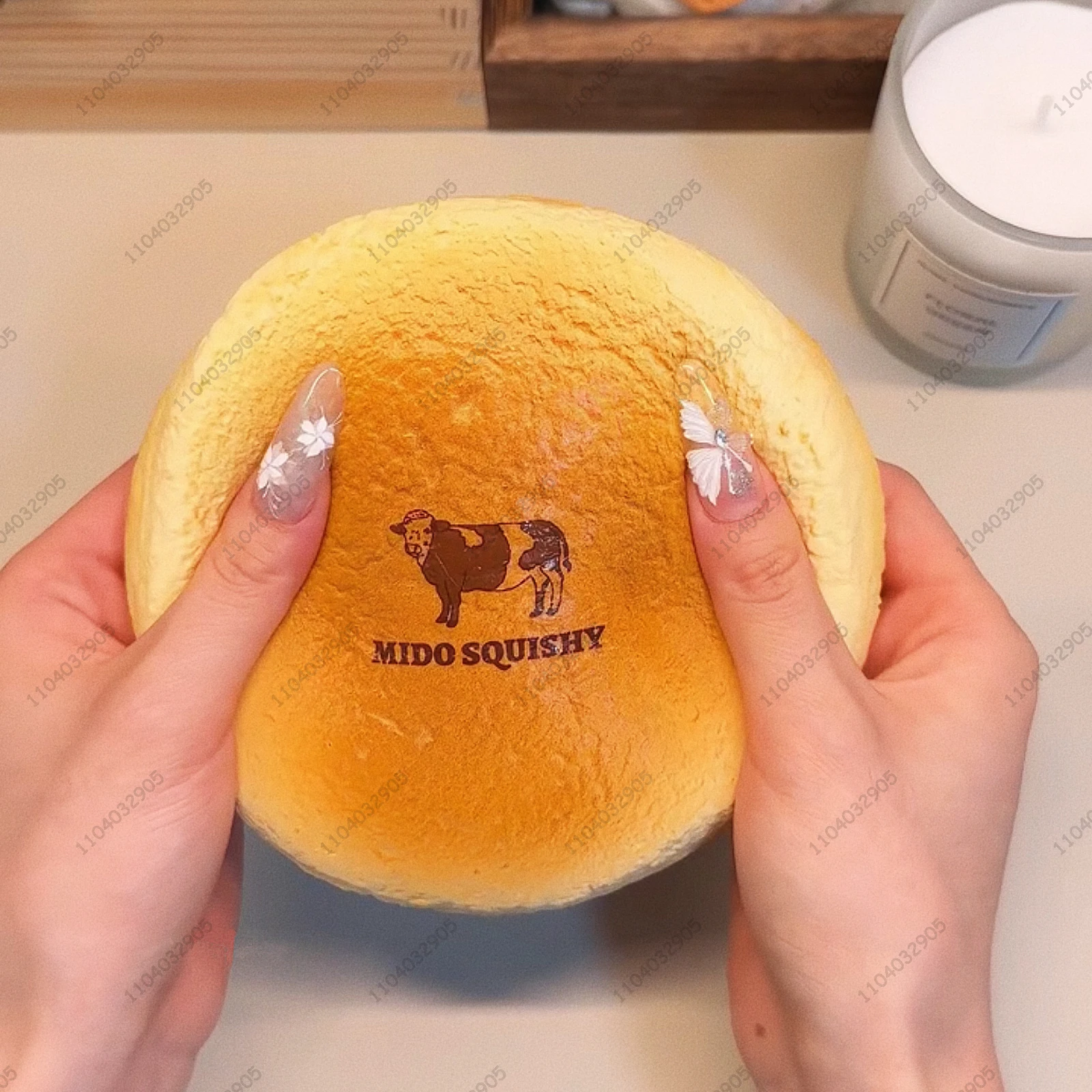 Big Cheese Cake Bread Slow Rising Squishy Tender Soft Round Cheese Cake Slow Rebound Squeeze Toy Stress Release Hand Relax Toy