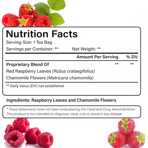 Raspberry leaf tea bag midwifery and menstrual herbal tea, suitable for pregnancy and postpartum recovery - Image 6