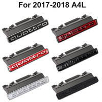 For Audi A4 A4L 2017 2018 2019 Car Quattro Front Grille Four-Wheel Drive Logo Rear Fender Decals Stickers Styling Accessories