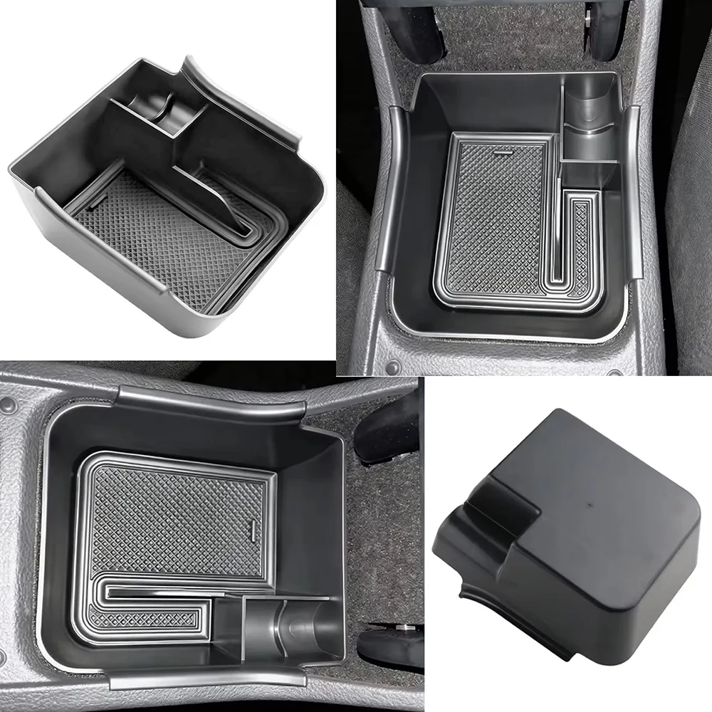 ABS Auto-Armlehnen-Aufbewahrungsbox Mittelkonsolen-Zubehör für Volkswagen VW Polo MK6 2018-2023 AW1 GTI Taigo 2021-2023 Nivus Europa