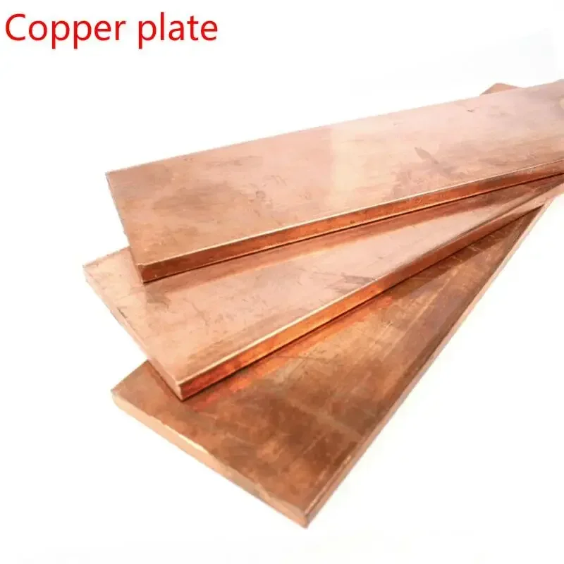 99%Pure copper material for DIY Thickness 1/1.5/2/3/4/5mm  Strip Red Copper Pad  Foilar DIY CNC Material