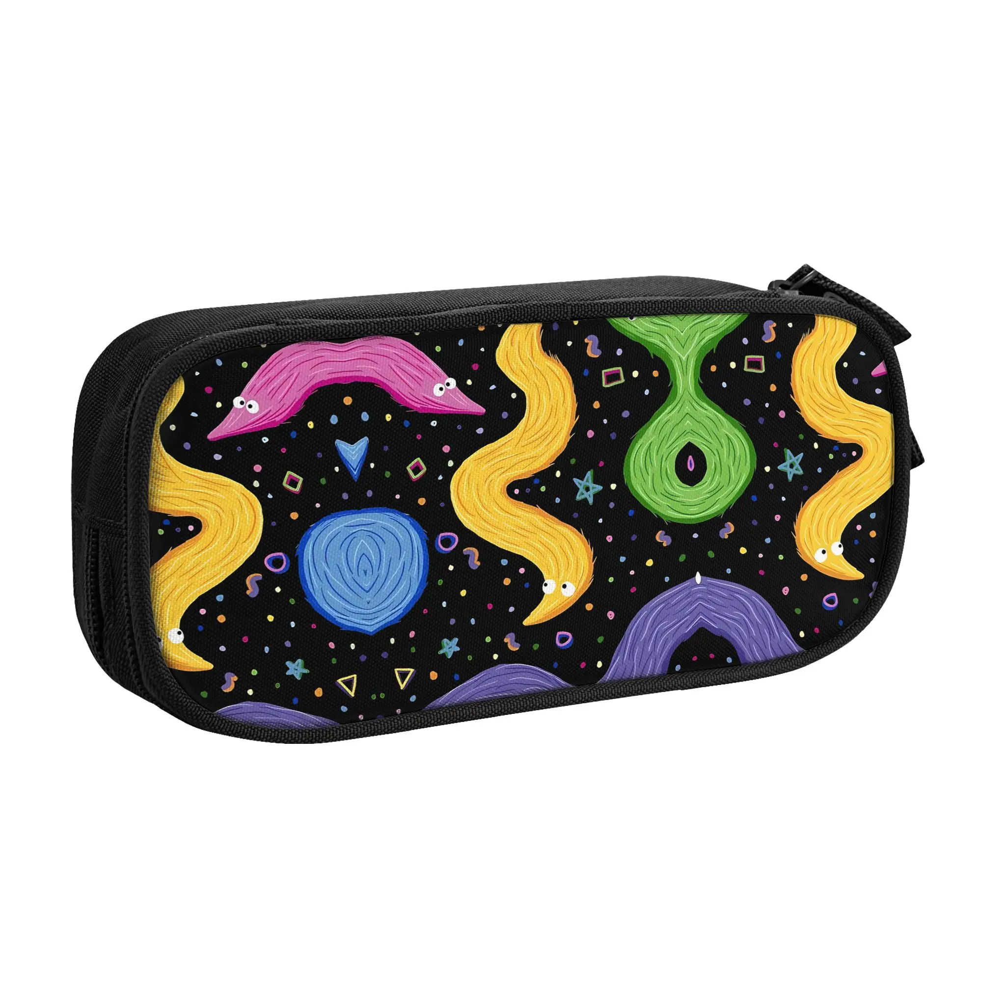 1 Piece Lightweight Bowling Pencil Case Teen Pen Bag Worm On A String School Stationery Bag