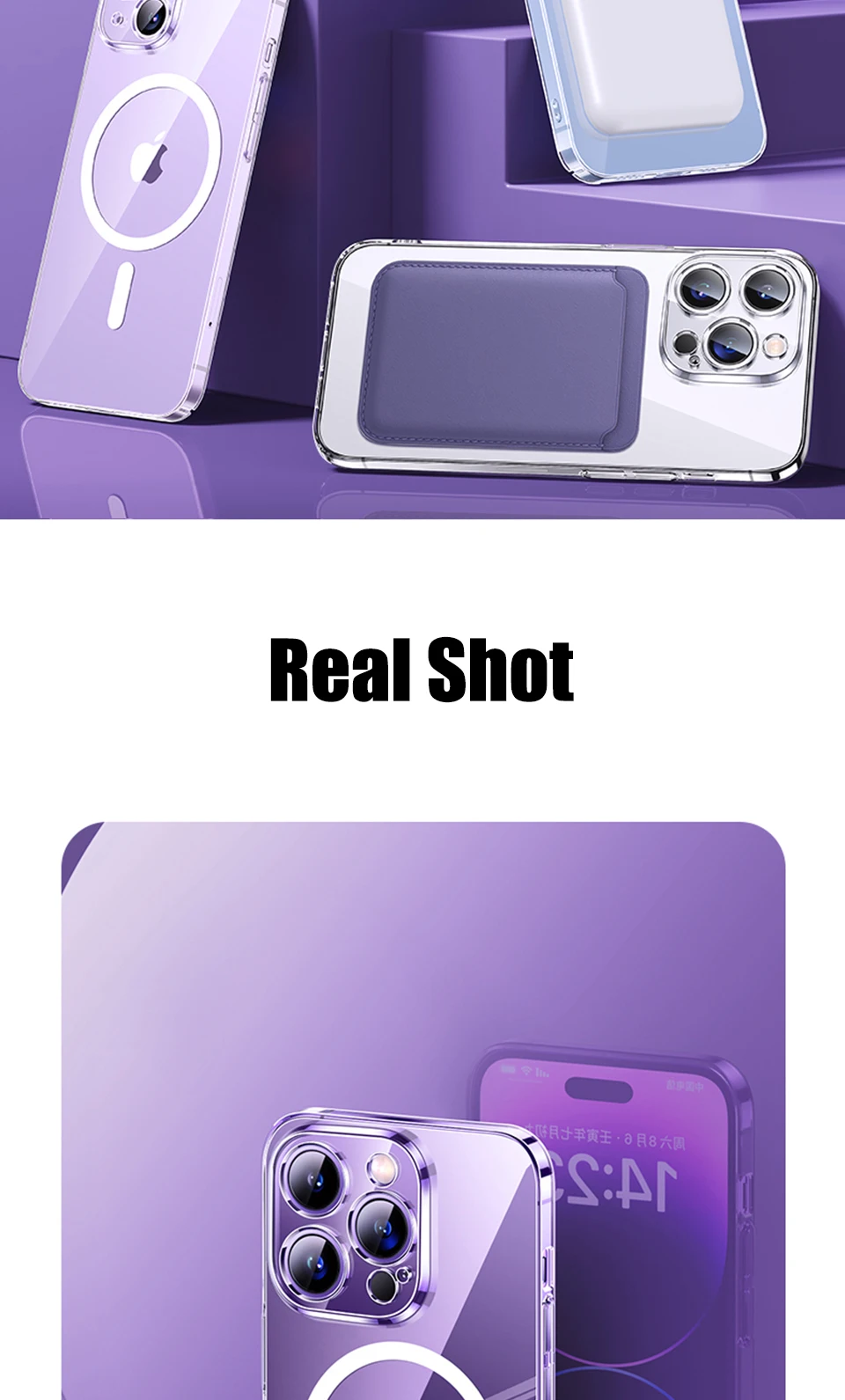 Magnetische transparente Hülle für iPhone 15 14 11 13 12 16 Pro Max Plus für Magsafe Clear Wireless Charging Cases Telefonzubehör – Detail 14