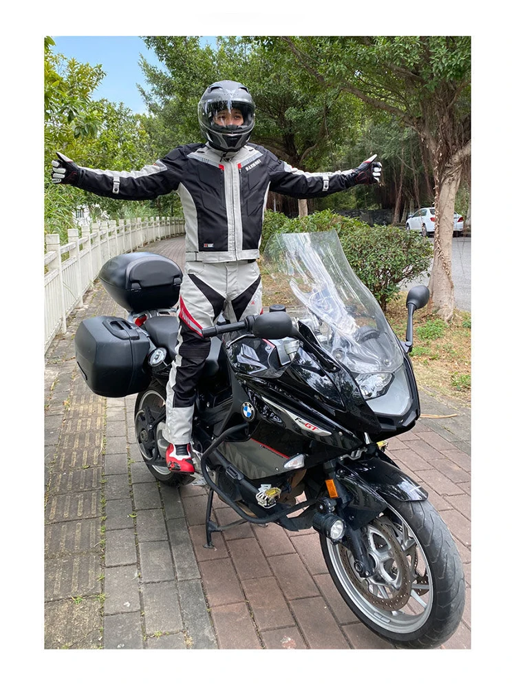 Motorcycle wear male anti-fall motorcycle racing suit knight equipment four seasons anti-water riding suit set