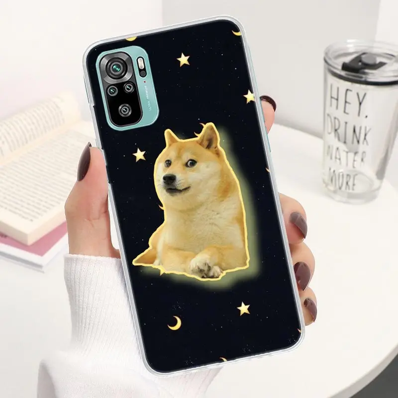 Funny Sad Shiba Inu Dog Coque Phone Case For Xiaomi Redmi 12 10 9 9A 9C 9T 12C 8 8A 7 7A 10A 10C 6 6A K20 K30 K40 Pro S2 Soft