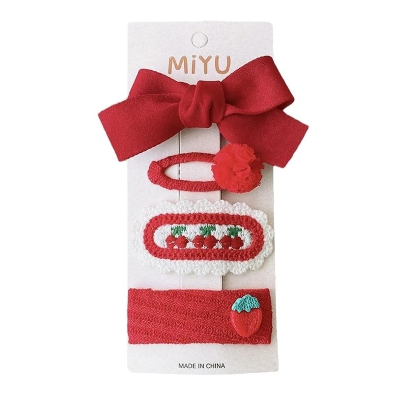 Hairpin Clips Bowknot Hair Clips for Toddlers Hairclip Christmas New Year Gifts G2TD