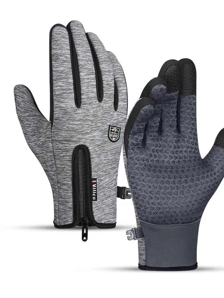 AliExpress Kyncilor Winter Warm Men's Gloves Women Touchscreen Outdoor Sport Fishing Splash-proof Skiing Cycling Snowboard Nonslip Zipper Gloves
