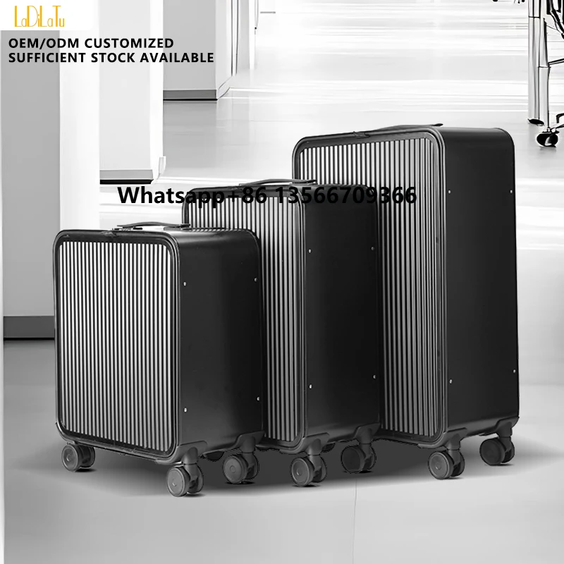 

Unisex 20/24 Inch High-End Business All Aluminum Magnesium Alloy Luxury Fashionable Front Open Waterproof Anti-Theft Suitcase