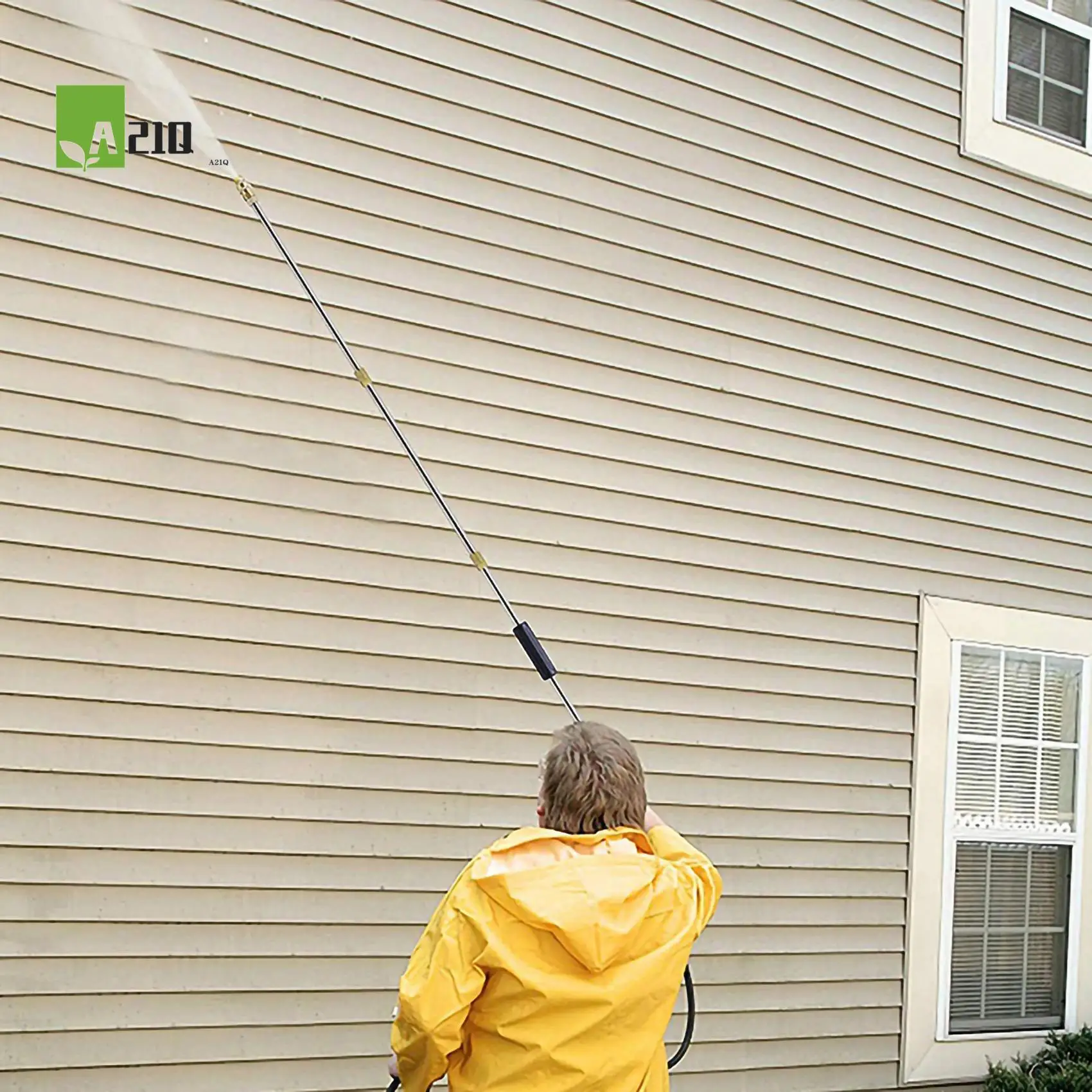 

A21Q — Инструмент для очистки желобов, Мойка высокого давления — Удлинительные палочки, Насадка для очистителя крыши — 4000 фунтов на квадратный дюйм, 5 наконечников, доступ для мытья окон