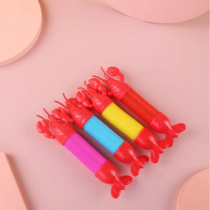 동물 귀여운 안티 스트레스 공 감압 텔레스코픽 다양한 랍스터 장난감 Abraact 부드러운 끈적 끈적한 Squishi 스트레스 릴리프 장난감 J106