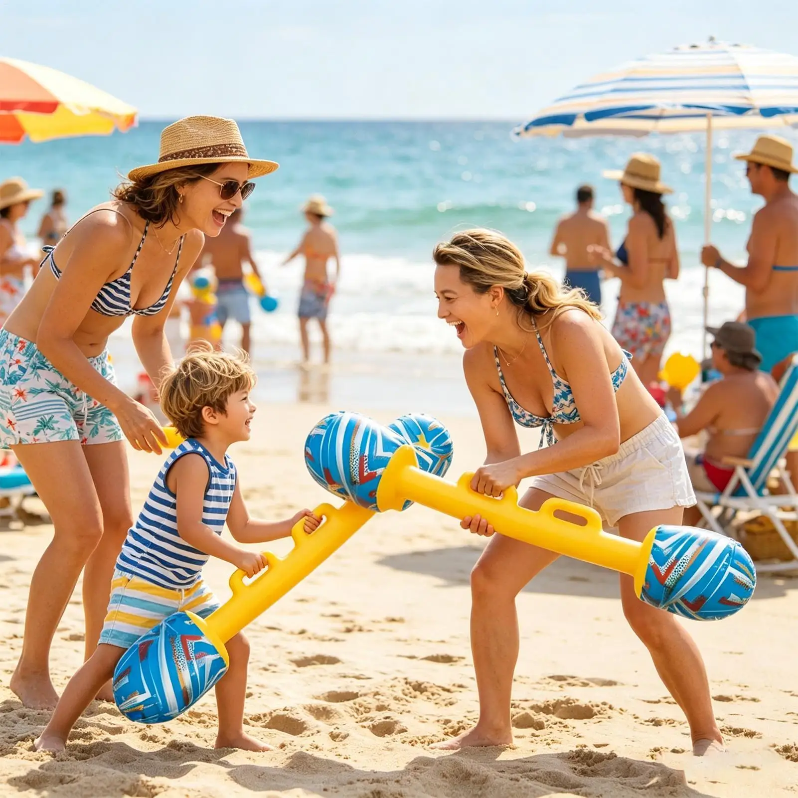 

Inflatable Battle Batons 2 Pieces Outdoor Toys Inflatable Gladiator Game for Kids Teens Adults Party Holiday Birthday Gatherings
