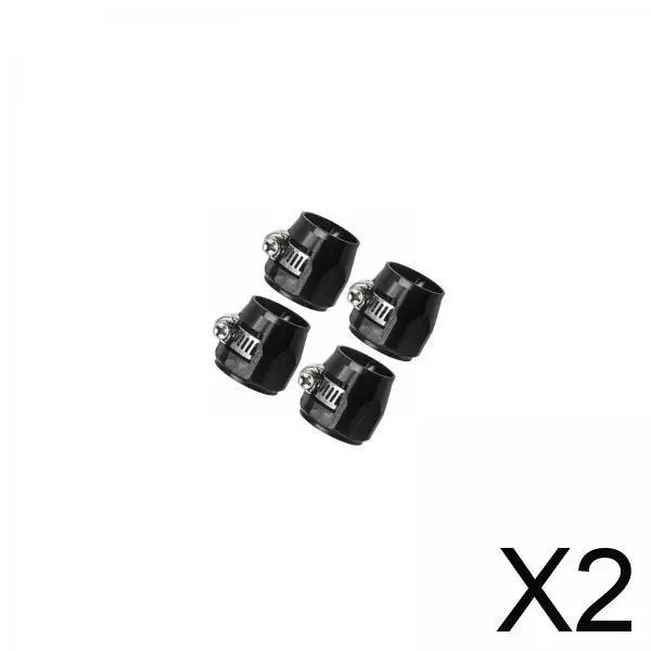 

Reusable Aluminum Alloy Hose Finisher Clamps Oil Water Line Clip Screw Fitting for Braided Rubber or Nylon Hose