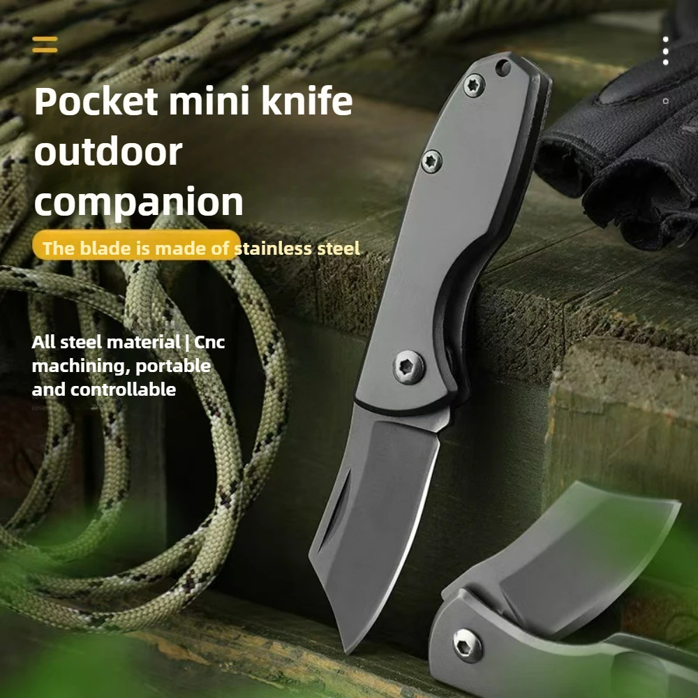 

Self protective folding knife, portable keychain, small knife