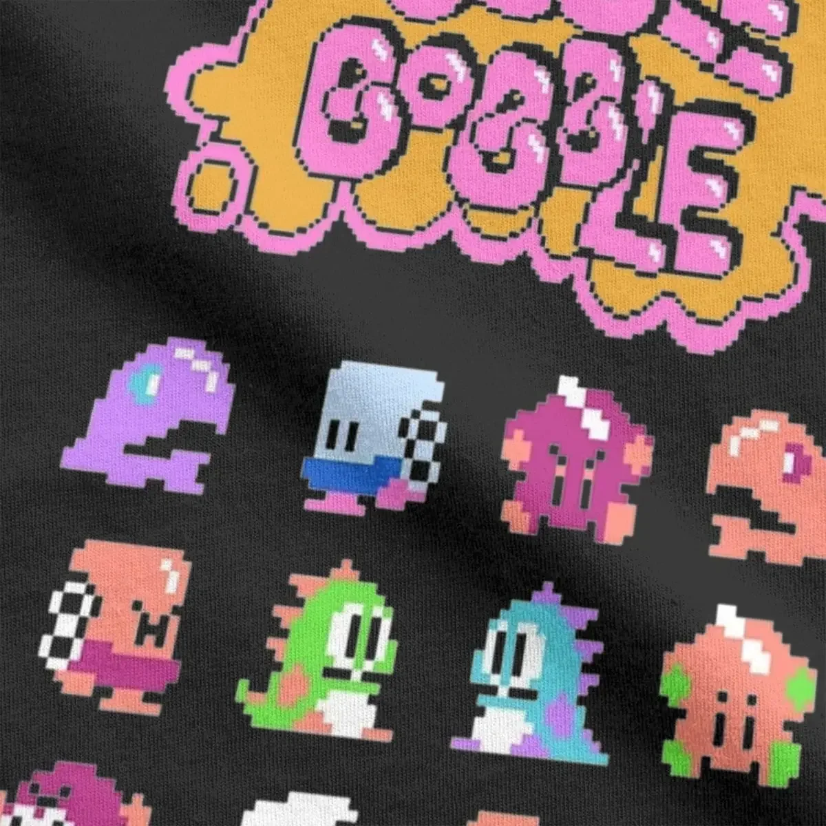 Funny Bubble Bobble T-Shirts Men Round Neck Cotton T Shirt Short Sleeve Tees Party Clothes