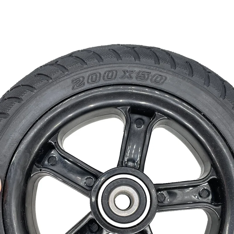 NEW 8 Inch Wheel 200x50 Solid Tire Wheel Fit For Electric Scooter Balance Car Explosion-proof Puncture Proof Tubeless Tyre Parts