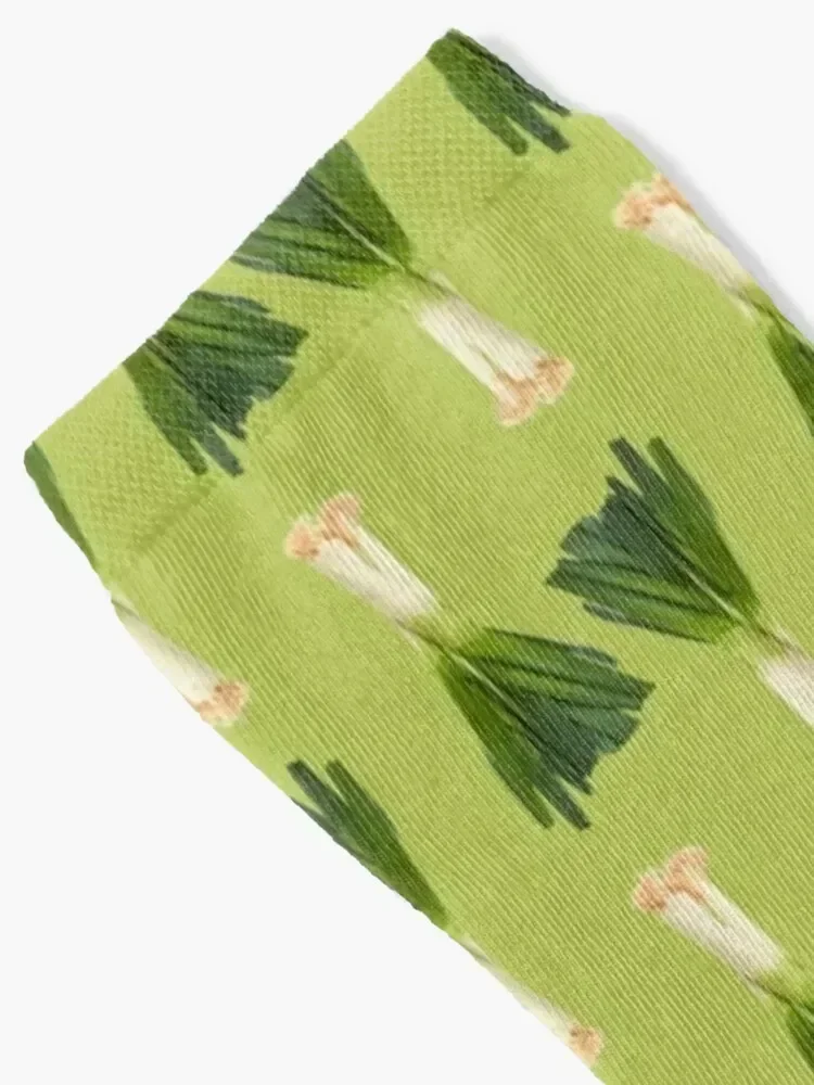 LEEK Pattern Socks Men's Sports Stockings shoes Socks For Women Men's