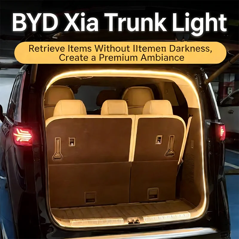 

For BYD Xia (M9/eMax 9) MPV Rear Trunk LED Light Bar White Warm White Car Trunk Modified Atmosphere Lamp