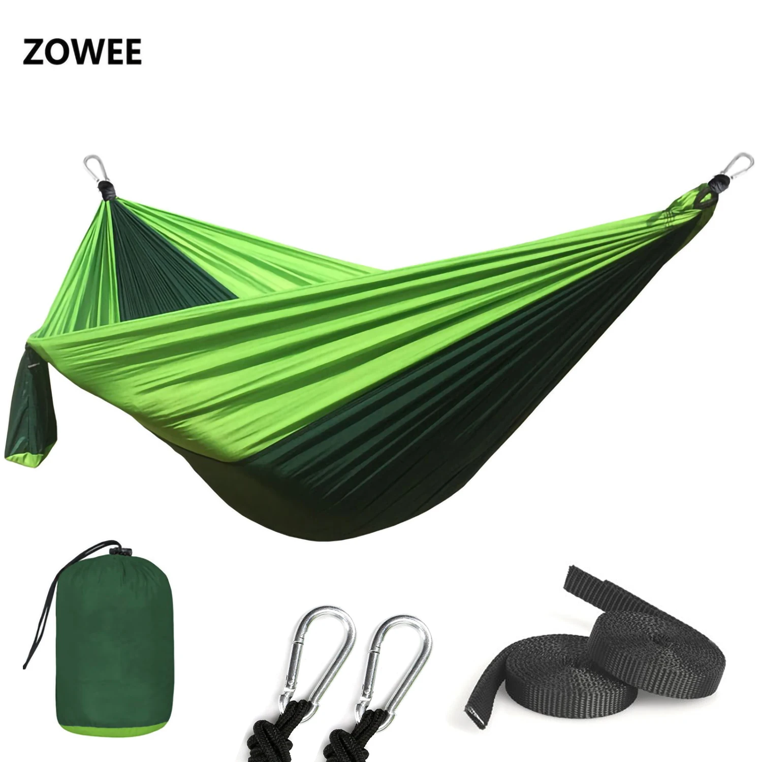 

Portable Light weight Nylon Parachute Hammock Camping Survival Garden Hunting Leisure Hamac Travel Double Person Hamak