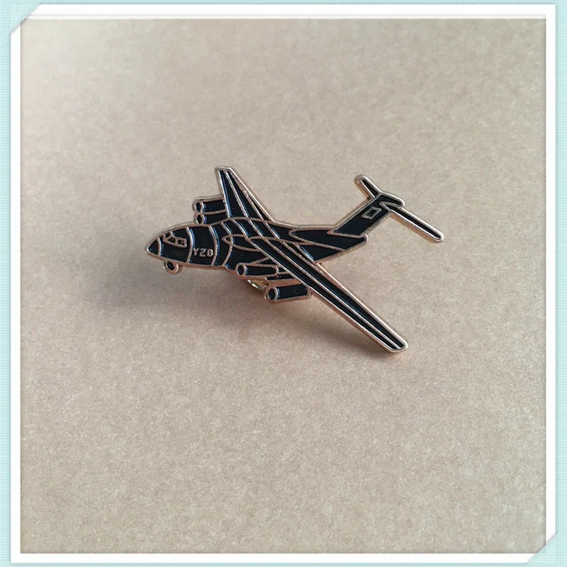 Vintage Cartoon Flugzeug Brosche Pin Nette Kreative Flugzeug Schwarz Emaille Anstecknadel Lustige Abzeichen Zubehör Schmuck