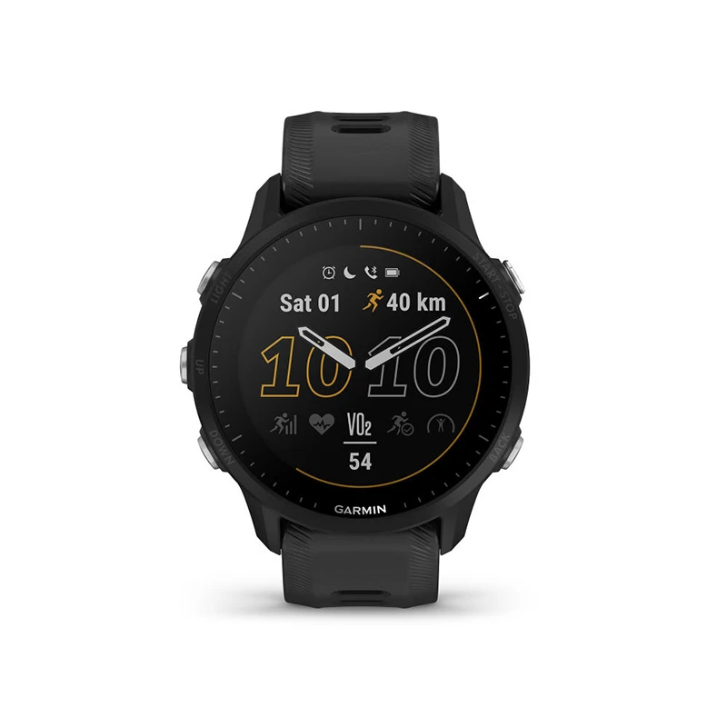 ساعة يد رياضية أصلية من Garmin غير بالطاقة الشمسية طراز Forerunner 955 ساعة رياضية خارجية ذكية مزودة بسوار قرص ساعة للرجال والنساء