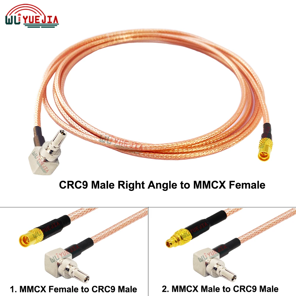 

1Pcs RG-316 Cable CRC9 Male Right Angle to MMCX Female / Male Converter Connector RF Coax Cable Antenna Extension Jumper Pigtail