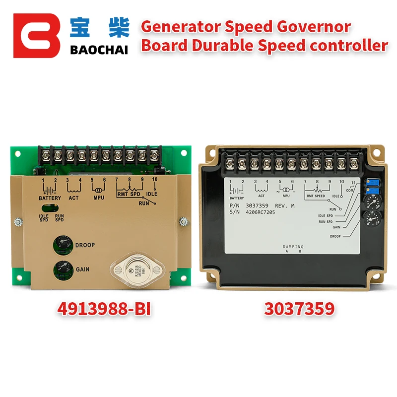 Generator Speed Governor Board Durable Speed controller 4913988-BI 3037359