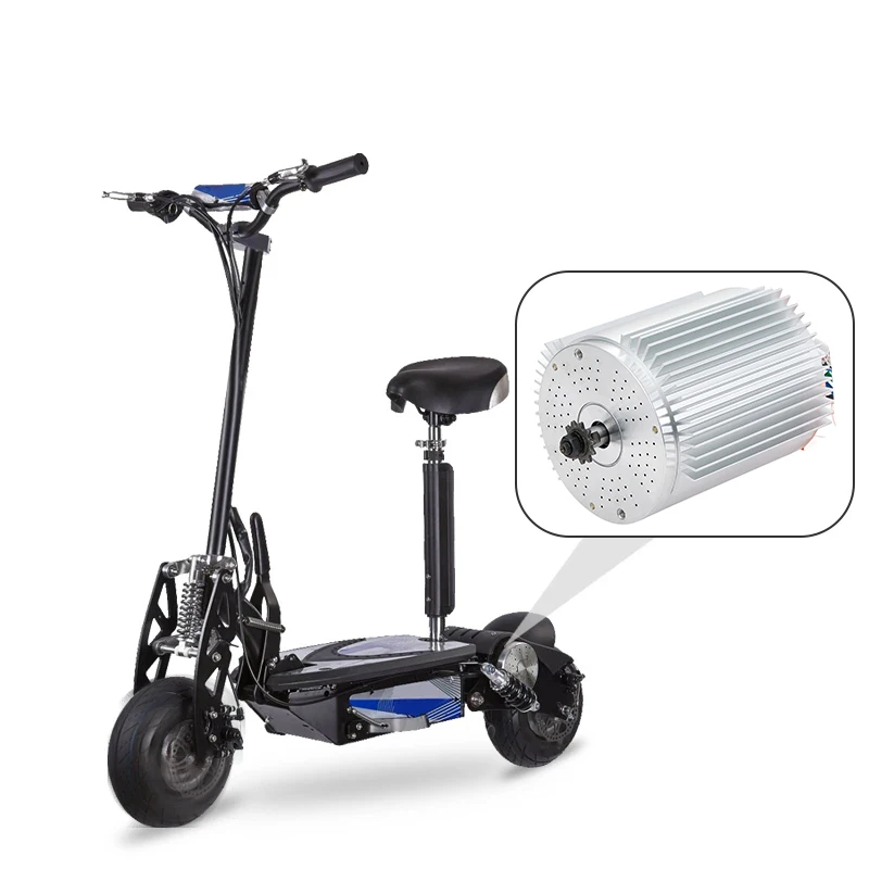 72V 3000W E-Scooter Umbauteile Upgrade Hochgeschwindigkeitsmotor mit Kühlkörper Elektrischer Bürstenloser Motor für E-Bike Motorrad